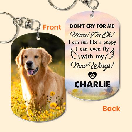 Personalized Pet Photo Memorial Keychain